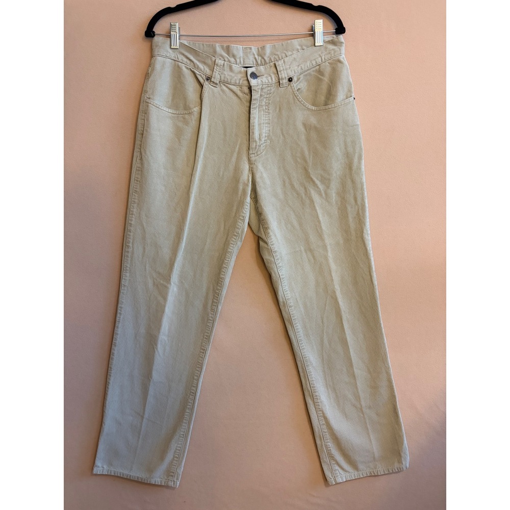 Patagonia Mens 32 Organic Cotton Corduroy Pants Khaki Tan Straight STY58221FA14